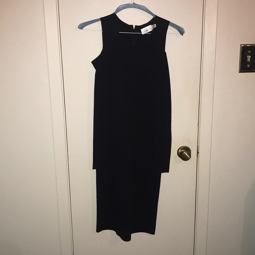 Cold shoulder long sleeved dress